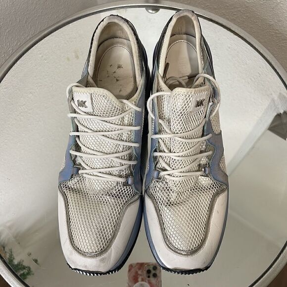 Michael Kors Liv Trainer Anthracite blue, white and silver size 9.5 - Picture 7 of 9
